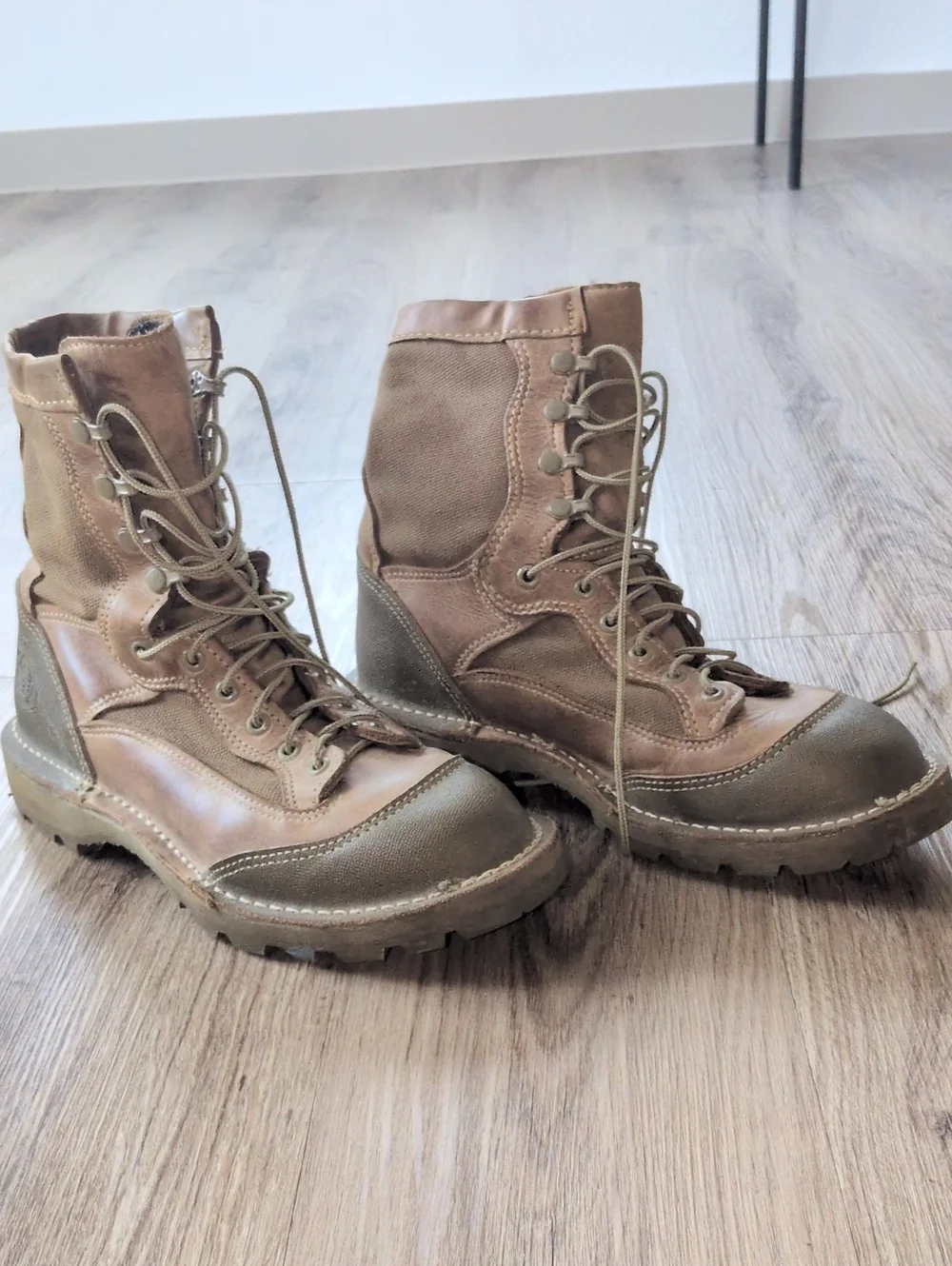 Men's Brown Lace-Up Rain & Snow Tactical Boots